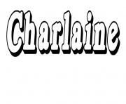 Coloriage Charlaine