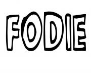 Coloriage Fodie