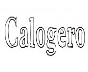 Coloriage Calogero