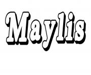 Coloriage Maylis