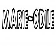 Coloriage Marie odile