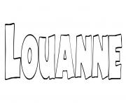 Coloriage Louanne