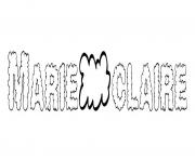 Coloriage Marie claire