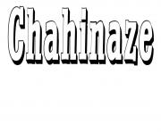 Coloriage Chahinaze