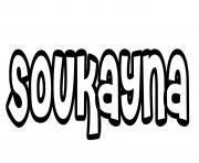 Coloriage Soukayna