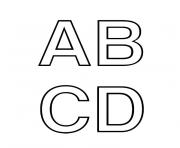 Coloriage alphabet pedagogique