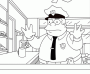 Coloriage The simpsons Clancy Wiggum