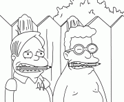 Coloriage The Simpsons Martin Prince