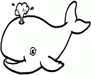 Coloriage dessin animaux baleine