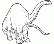 Coloriage dessin dinosaure brontosaure