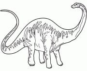 Coloriage dessin dinosaure diplodocus