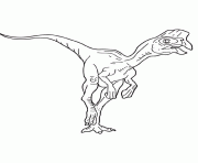 Coloriage dessin dinosaure oviraptor