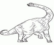 Coloriage dessin dinosaure brachiosaure