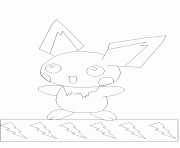 Coloriage pokemon 172 Pichu bis