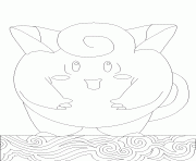 Coloriage pokemon 035 Clefairy