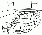 Coloriage voiture de formule 1