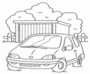 Coloriage voiture moderne