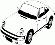 Coloriage ancienne porsche