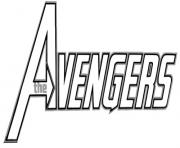 Coloriage Avengers Logo