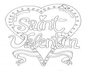 Coloriage dessin saint valentin 31