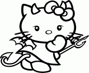 Coloriage dessin hello kitty 129