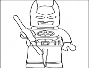 Coloriage lego batman de face