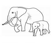 Coloriage elephants