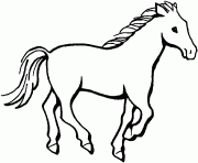 Coloriage dessin de cheval