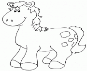 Coloriage petit poney