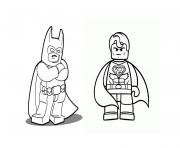Coloriage batman vs superman lego 2016