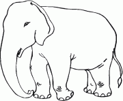 Coloriage elephant a colorier