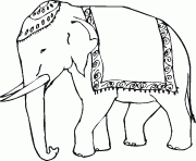 Coloriage elephant indien