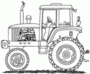 Coloriage tracteur 20