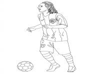Coloriage joueur football lionel messi barcelone