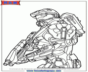 Coloriage halo 4 master