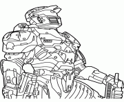 Coloriage halo gratuit