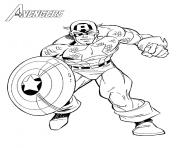 Coloriage colorier captain america 20