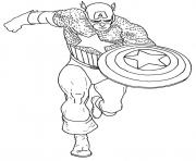 Coloriage colorier captain america 15