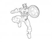 Coloriage colorier captain america 24