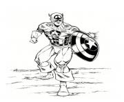 Coloriage colorier captain america 84