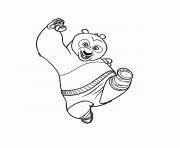 Coloriage kung fu panda po