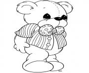 Coloriage nounours mignon