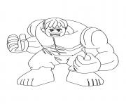 Coloriage avengers lego hulk