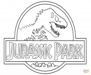 Coloriage Jurassic World Park à Imprimer Dessin Sur