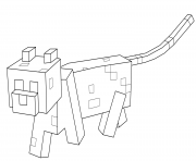 Coloriage minecraft chat