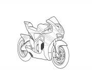 Coloriage motocyclette 48