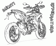 Coloriage moto de course 9