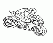 Coloriage motocyclette 23