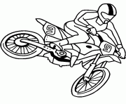 Coloriage motocross 1