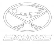 Coloriage buffalo sabres logo lnh nhl hockey sport1